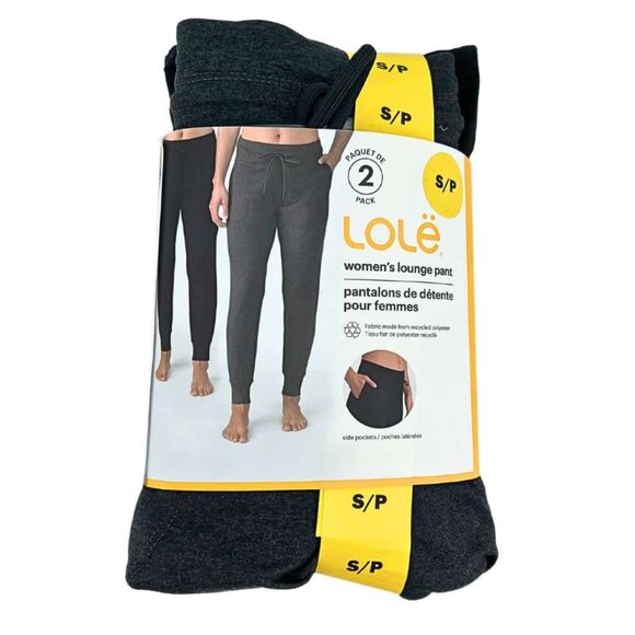 Lole Pants - Lole | Women's Lounge Pants | 2 Pack | Black & Dark Grey | Small